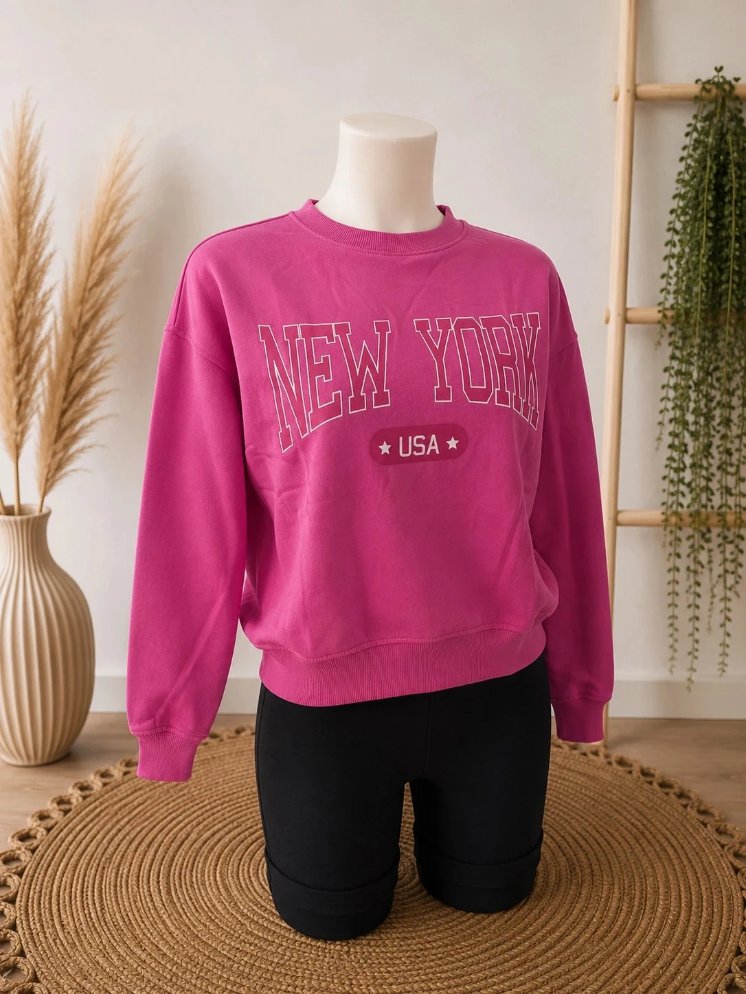 🩷 Sudadera Kiabi «New York USA» rosa fucsia – XXS – photo 2